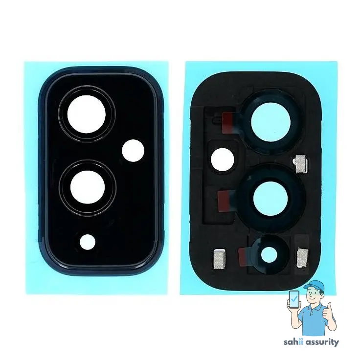 Camera Lens Glass with Frame for OnePlus 9 Black